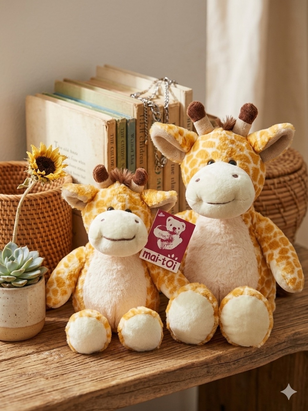 Bundle Set: Mai-Toi Los Angeles Giraffe Plush – NWT & Excellent Condition